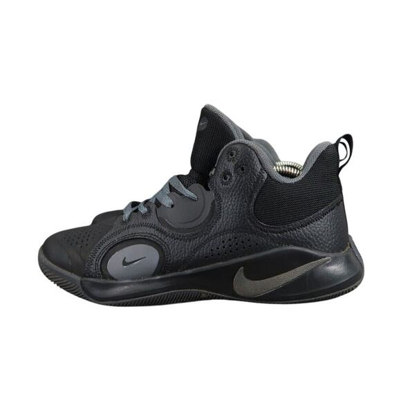 Nike Shoes Mens 9 Athletic Trainer Fly By Mid 2 Black Dark Grey Basketball Sport - Picture 4 of 12